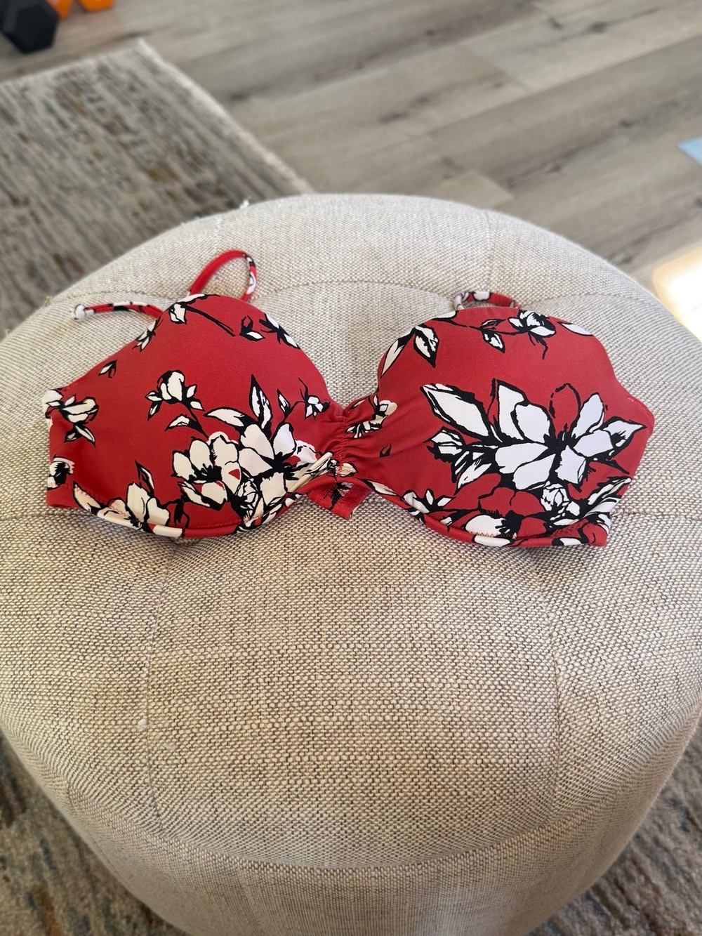 Women’s Abercrombie & Fitch Floral Bandeau Bikini Top, Size S